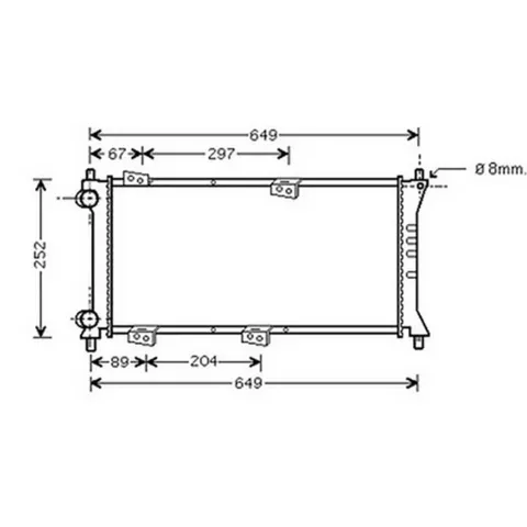 Radiateur de refroidissement moteur pour FIAT PANDA I 1986-2003, OEM: 46777410, Neuf