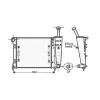 Radiateur de refroidissement moteur pour FIAT 500 ph.1 2007-2015, OEM: 51934449, Neuf