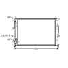 Radiateur de refroidissement moteur pour AUDI A6 II ph.1 1997-2001, OEM: 4B0121251AG, Neuf