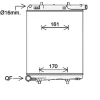 Radiateur de refroidissement moteur pour CITROËN C1 II ph.1 depuis 2014, OEM: B000622380, Neuf