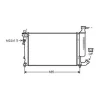 Radiateur de refroidissement moteur pour PEUGEOT 306 ph.2 1999-2001, OEM: 133051, Neuf