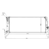 Radiateur de refroidissement moteur pour BMW Serie 2 F45/F46 ACTIVE TOURER 2014-2017, OEM: 17118603089, Neuf