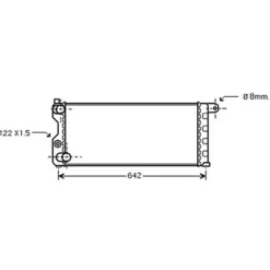 Radiateur de refroidissement moteur pour FIAT PANDA I 1986-2003, OEM: 46551216, Neuf