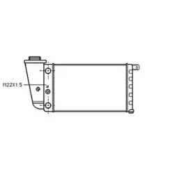 Radiateur de refroidissement moteur pour FIAT DOBLO II ph.1 2010-2015, OEM: 50512102, Neuf