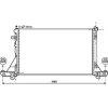 Radiateur de refroidissement moteur pour RENAULT MASTER III ph.1 2010-2014, OEM: 214005447R, Neuf