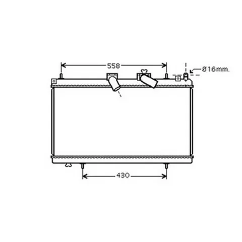 Radiateur de refroidissement moteur pour CITROËN C5 II ph.1 2008-2010, OEM: 1330P1, Neuf