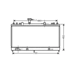 Radiateur de refroidissement moteur pour MAZDA 6 I ph.2 2005-2007, OEM: RF5C15200, Neuf