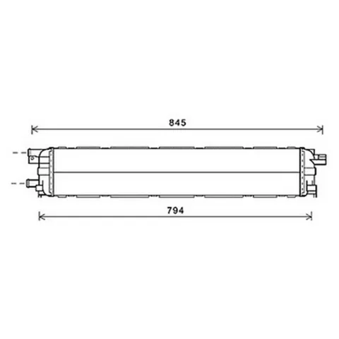 Radiateur de refroidissement moteur pour AUDI A5 I ph.1 2007-2011, OEM: 4G0145804, Neuf