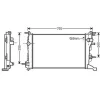 Radiateur de refroidissement moteur pour RENAULT MÉGANE III ph.1 2008-2012, OEM: 214100002R, Neuf