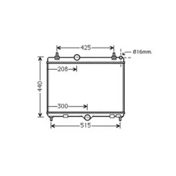 Radiateur de refroidissement moteur pour CITROËN C5 II ph.2 depuis 2010, OEM: 1330X2, Neuf