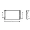 Radiateur de refroidissement moteur pour FIAT PUNTO II ph.1 1999-2003, OEM: 46524619, Neuf