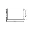 Radiateur de refroidissement moteur pour RENAULT SCENIC I ph.2 1999-2003, OEM: 8200189288, Neuf