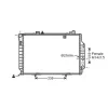 Radiateur de refroidissement moteur pour MERCEDES CLASSE C 1993-2000 (W180-202), OEM: A2025005603, Neuf