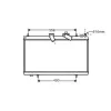 Radiateur de refroidissement moteur pour PEUGEOT 407 2004-2007, OEM: 1330P1, Neuf