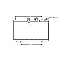 Radiateur de refroidissement moteur pour PEUGEOT 407 2004-2007, OEM: 1330P1, Neuf