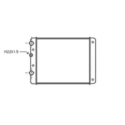 Radiateur de refroidissement moteur pour VOLKSWAGEN POLO III ph.2 1999-2001, OEM: 6N0121253K, Neuf
