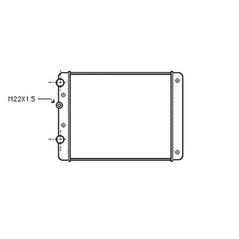 Radiateur de refroidissement moteur pour VOLKSWAGEN POLO III ph.2 1999-2001, OEM: 6N0121253K, Neuf