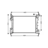 Radiateur de refroidissement moteur pour FIAT PUNTO III depuis 2012, OEM: 51864284, Neuf