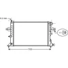 Radiateur de refroidissement moteur pour OPEL ASTRA G 1998-2004, OEM: 93277988, Neuf