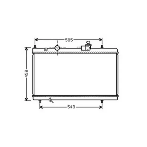 Radiateur de refroidissement moteur pour CITROËN C5 I ph.1 2001-2004, OEM: 1330K3, Neuf