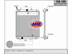 Radiateur de refroidissement pour CITROEN C1, 2005-2008, moteur diesel 1.4 HDi (54 ch), Neuf