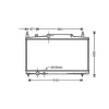 Radiateur de refroidissement moteur pour CITROËN C5 I ph.1 2001-2004, OEM: 1330A5, Neuf