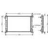 Radiateur de refroidissement moteur pour FORD FOCUS I ph.1 1998-2001, OEM: 1671967, Neuf