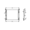 Radiateur de refroidissement moteur pour RENAULT CLIO II ph.2 2001-2005, OEM: 7700436916, Neuf