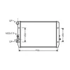 Radiateur de refroidissement moteur pour SEAT LEON I 1998-2005, OEM: 1J0121253AC, Neuf