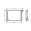 Radiateur de refroidissement moteur pour MINI ONE/COOPER R50/R53 2004-2006, OEM: 17117570821, Neuf