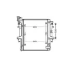 Radiateur de refroidissement moteur pour MITSUBISHI L200 IV ph.1 2006-2010, OEM: 1350A182, Neuf