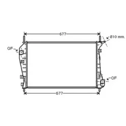 Radiateur de refroidissement moteur pour FORD MONDEO II ph.1 2000-2003, OEM: 1320515, Neuf