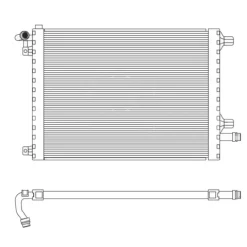 Radiateur de refroidissement moteur pour LAND ROVER DISCOVERY SPORT (L550) ph.1 2015-2020, OEM: LR075357, Neuf