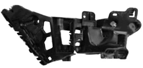 Support arrière droit pour RENAULT CLIO IV phase 1, 2012-2016, bride fixation pare chocs arrière