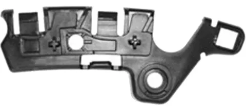 Support avant gauche pour RENAULT MEGANE III phase 2, 2012-2014, bride fixation pare chocs avant