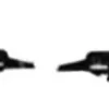 Supports pare chocs avant pour PEUGEOT 307 phase 1, 2001-2005, brides fixation droite & gauche