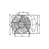 Ventilateur Radiateur moteur pour CITROËN C3 I ph.1 2002-2005, OEM: 1253H0, Neuf