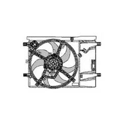 Ventilateur Radiateur moteur pour FIAT PUNTO EVO 2009-2011, OEM: 1341390, Neuf