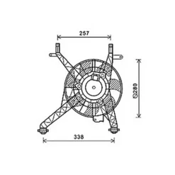 Ventilateur Radiateur moteur pour FORD B-MAX depuis 2012, OEM: 1541277, Neuf