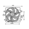 Ventilateur Radiateur moteur pour FORD KA 1996-2002, OEM: 1467011, Neuf