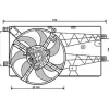 Ventilateur Radiateur moteur pour FIAT FIORINO III ph.1 2008-2016, OEM: 52191447, Neuf