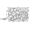 Ventilateur Radiateur moteur pour AUDI A3 3/5 Portes 2003-2008, OEM: 1K0121207T, Neuf