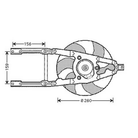 Ventilateur Radiateur moteur pour FIAT SEICENTO depuis 1998, OEM: 46559851, Neuf