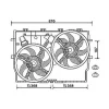Ventilateur Radiateur moteur pour FIAT DUCATO III ph.1 2006-2014, OEM: 1399672080, Neuf